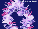 Judd Boloker Purple Orchid Lei Print